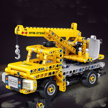 Building Blocks Assembled Children's Toy Puzzle Boy Intelligence Over 6 Years Old Brain Mining Engineering Vehicle