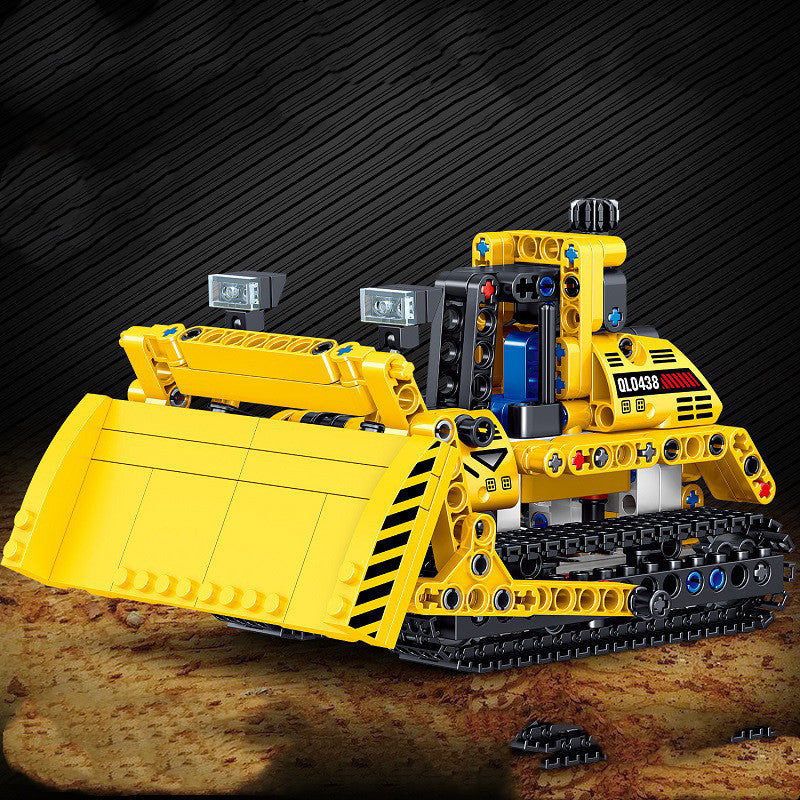 Building Blocks Assembled Children's Toy Puzzle Boy Intelligence Over 6 Years Old Brain Mining Engineering Vehicle