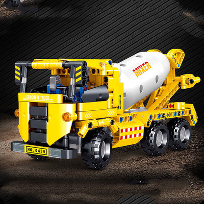 Building Blocks Assembled Children's Toy Puzzle Boy Intelligence Over 6 Years Old Brain Mining Engineering Vehicle