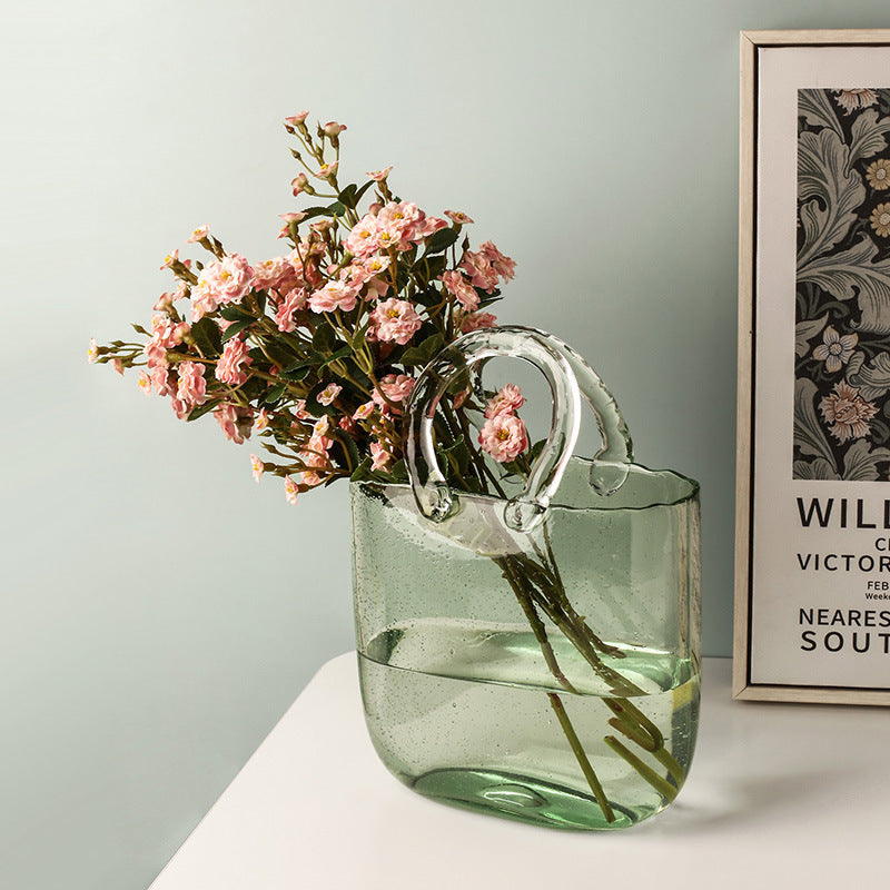 US Local Transparent Bag Simple Ornaments Hydroponic Living Room Flower Arrangement