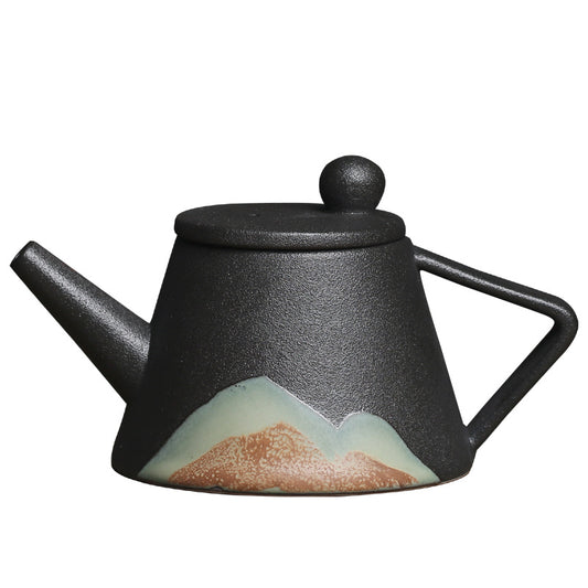 USA Local Teapot Ceramic Single Pot Underglaze Color Set Japanese Household Teapot