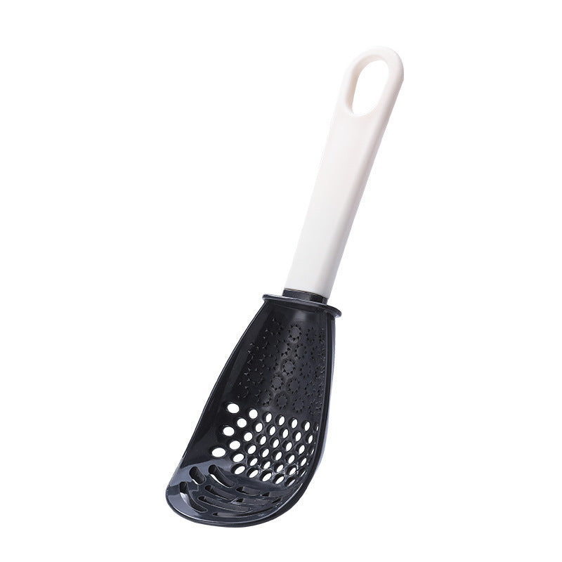 USA Local Multifunctional Slotted Spoon Grinding Cooking Spoon Mashed Auxiliary Food Ginger Garlic Spoon Press Potatoe Stir-frying Spatula Kitchen Gadget