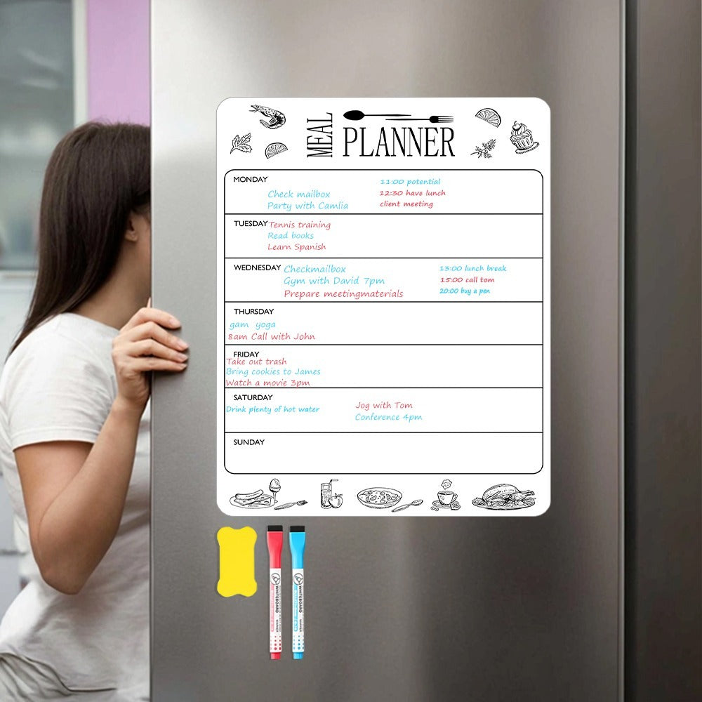 US Local Magnetic Fridge Message Board, Having A Super Large Writing Area And Made With Fine Craftsmanship, An Essential Single Item For The Kitchen.