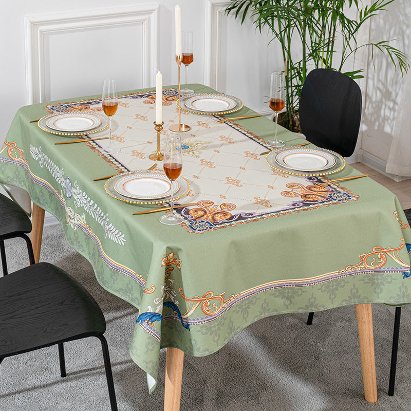 Tablecloth cotton and linen tablecloth