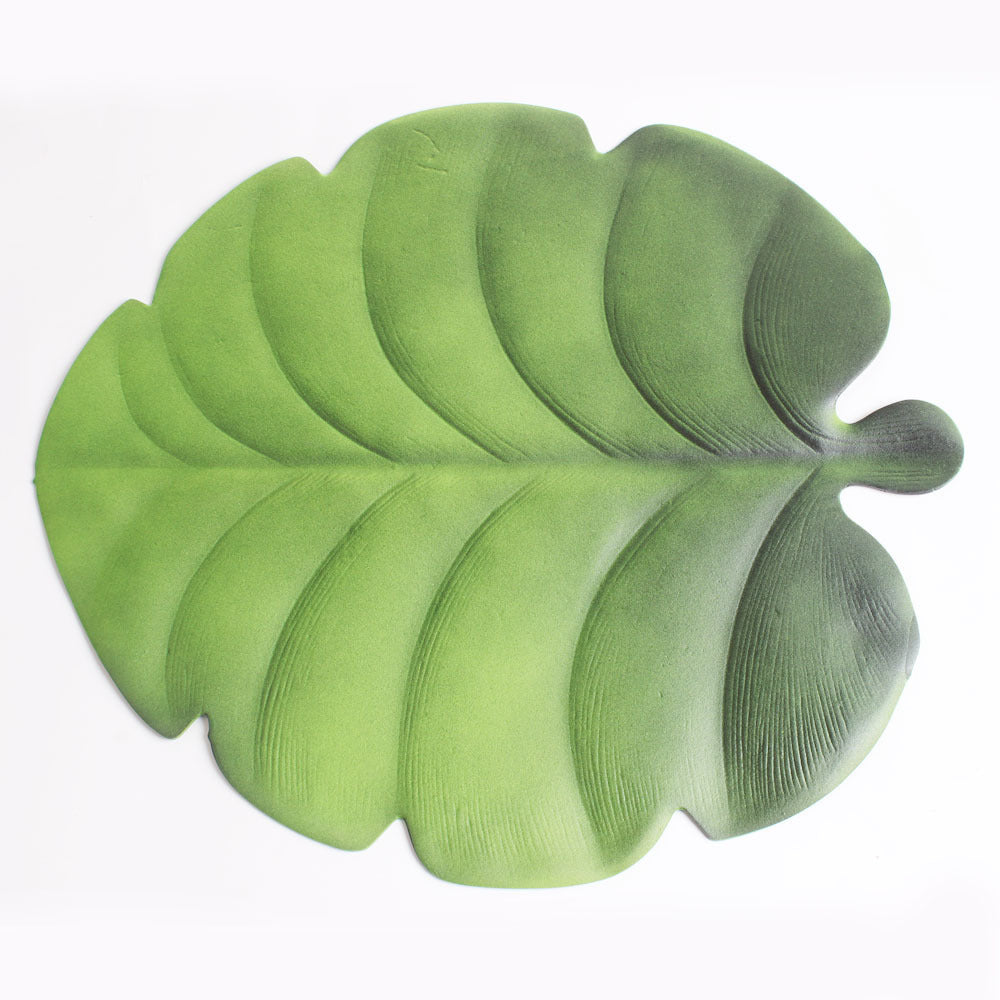 Golden EVA Turtle Back Leaf Hot Pressed Placemat Christmas Leaf Placemat