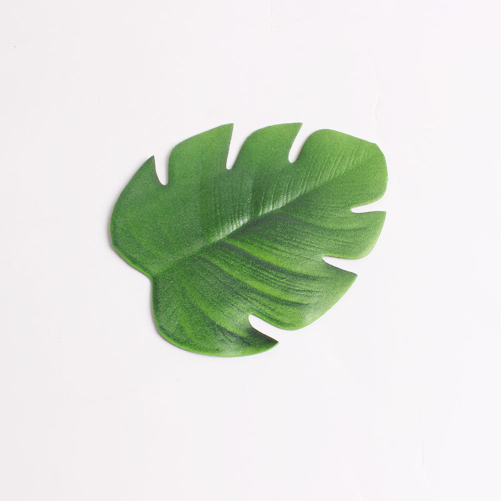 Golden EVA Turtle Back Leaf Hot Pressed Placemat Christmas Leaf Placemat