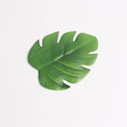 Golden EVA Turtle Back Leaf Hot Pressed Placemat Christmas Leaf Placemat