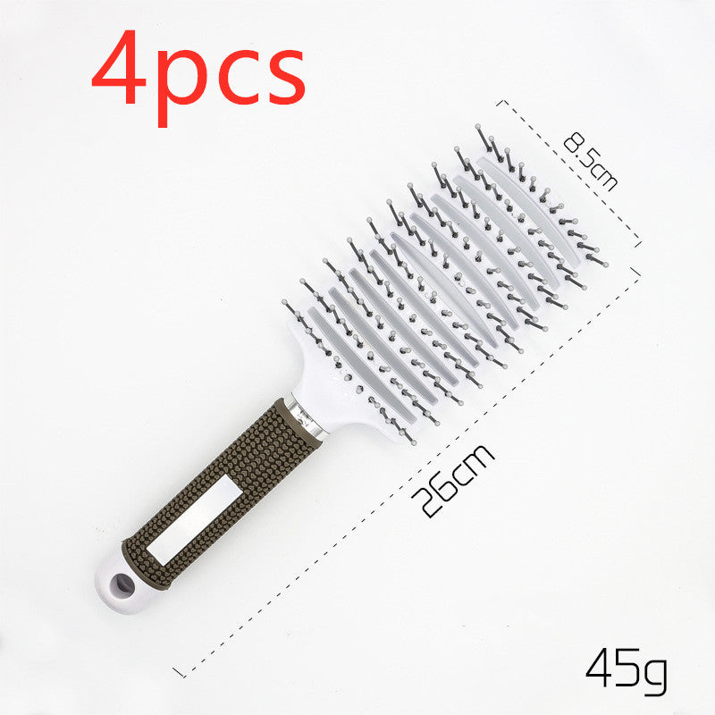 US Local Hairbrush Anti Klit Brushy Haarborstel Women Detangler Hair Brush Bristle Nylon Scalp Massage  Teaser Hair Brush Comb