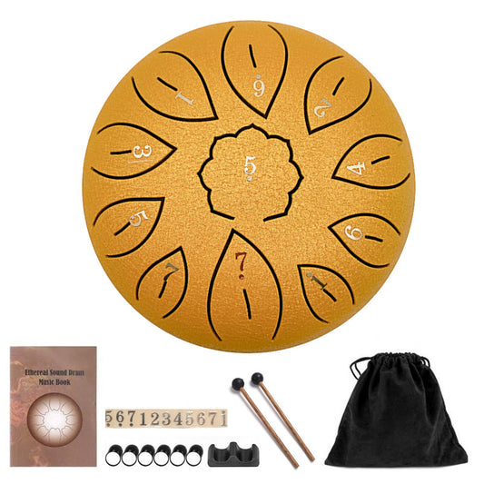 USA Local 6-inch 11-tone Ethereal Drum C Steel Tongue Drum