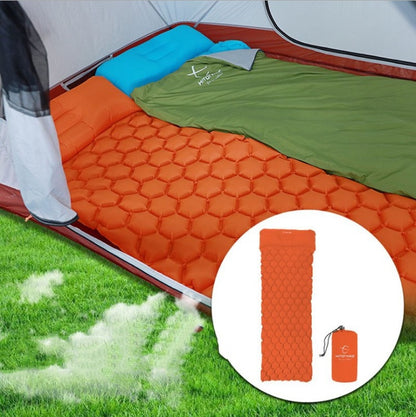 US Local Outdoor Camping Inflatable Honeycomb Mattress Tent Sleeping Mat