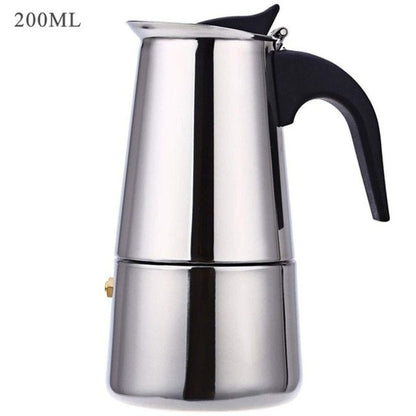 Stainless Steel Coffee Pot Mocha Espresso Latte Percolator