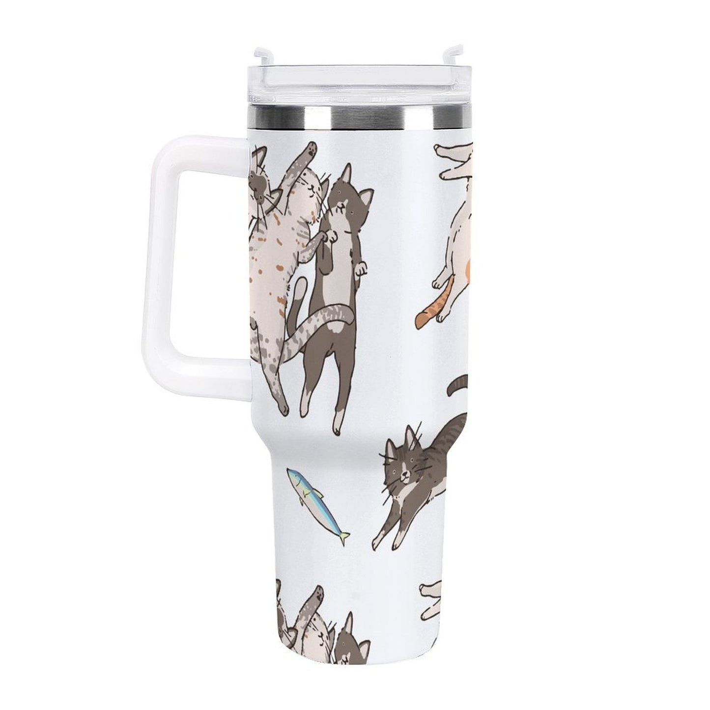 POD US Local Tumbler 40 oz Large Capacity Car Cup Cat 07