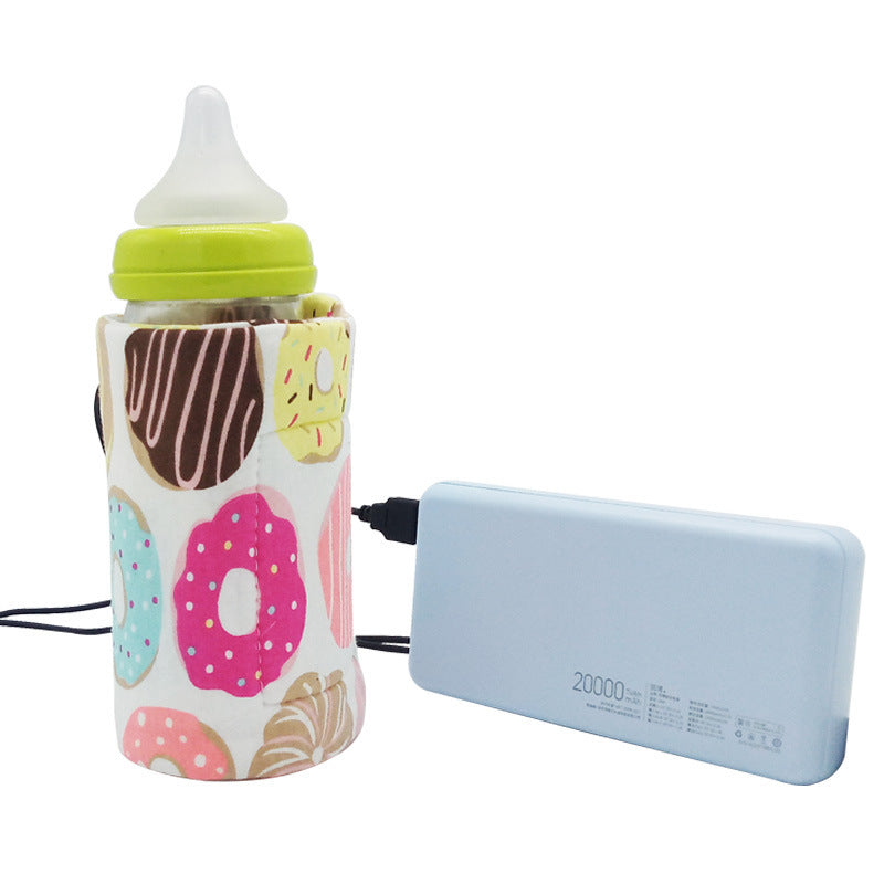 USA Local USB Milk Water Warmer Travel Stroller Insulated Bag Portable Baby Nursing Bottle Heater Cover Baby Food Warmer Bottle Warmer