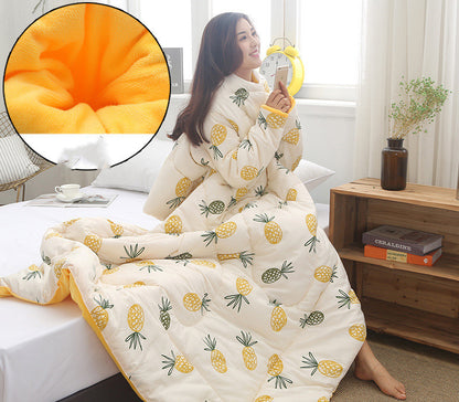 US Local Winter Lazy Quilt with Sleeves