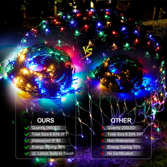 US Local 3X2 Meter 360 Light, LED Christmas Light, Indoor And Outdoor Decoration