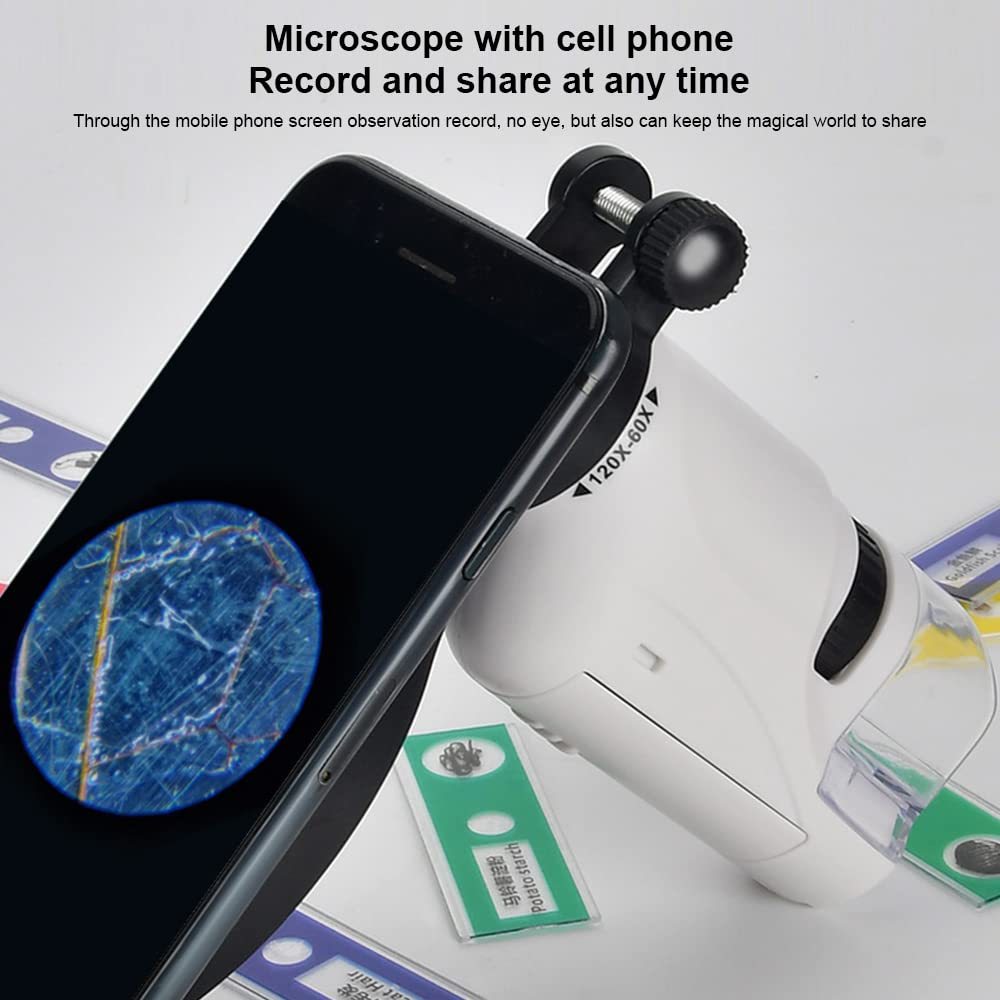 Portable Pocket Microscope for Kids 60?¡§¡é120?¡§¡é LED Handheld Mini