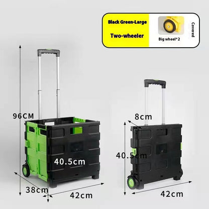 US Local Household Lever Car Plastic Foldable With Lid