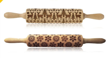US Local Rolling Pin Christmas Embossing