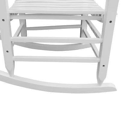 US Local Wooden Porch Rocker Chair WHITE