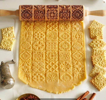 US Local Rolling Pin Christmas Embossing