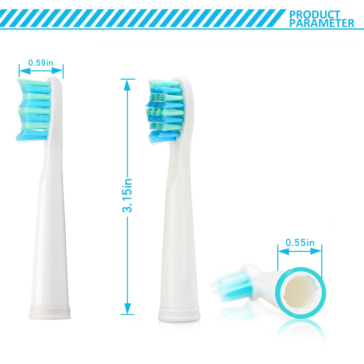 Electric toothbrush head