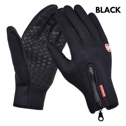 US Local Winter Gloves Touch Screen Riding Motorcycle Sliding Waterproof Sports Gloves With Fleece