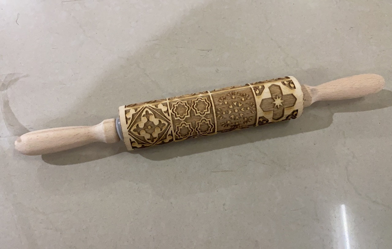 USA Local Rolling Pin Christmas Embossing