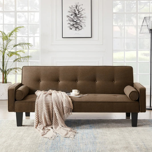 USA Local Fabric Sofa, Medieval Love Seat Sofa Furniture, With Pillows, Living Room Button Tufted Sofa, Pull Point Design