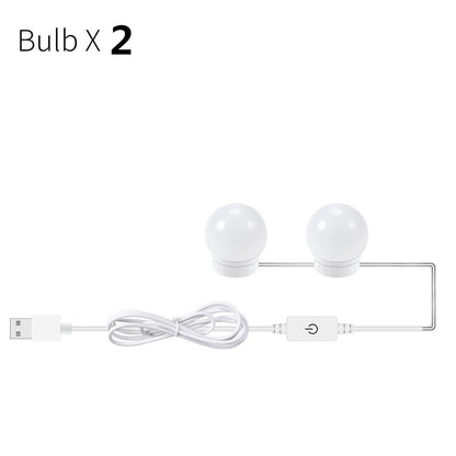 US Local USB Touch Switch LED Mirror Light Bulb