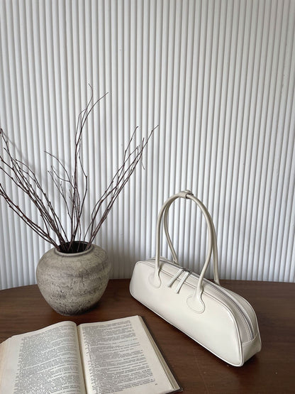 Retro Baguette High-quality Portable One-shoulder Underarm Genuine Leather Bag