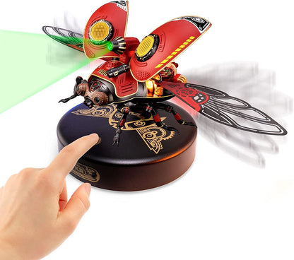 US Local Robotime Rokr Scout Beetle Metal 3D Puzzles Games Punk Style Gift For Birthday Easy Assembly Mechanical Design DIY Toys - MI02