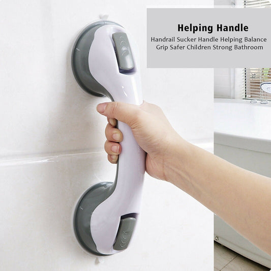 USA Local Power Shower Grip Handle Bathroom Suction Grab Bar Safety Rail Tub Bath Vacuum