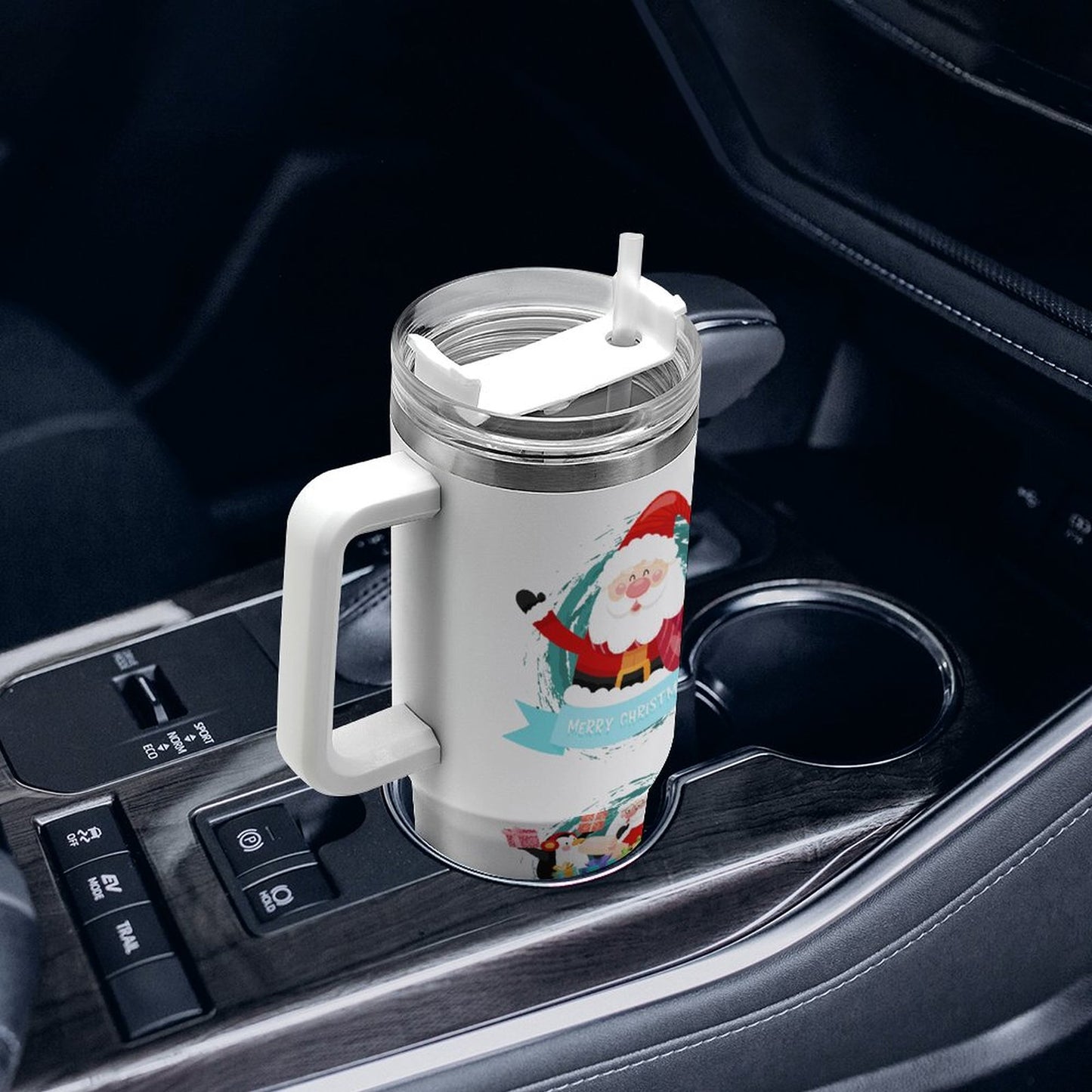 PHDT00338 POD US Local Tumbler 40 oz Large Capacity Car Cup Christmas, Santa