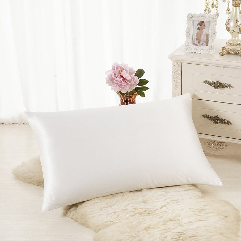 USA Local Pillowcase Satin Solid Color Simulation Silk Single Pillowcase Ice Silk Pillowcase