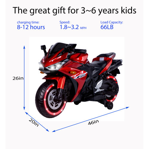 US Local Children's Motorcycle 12V