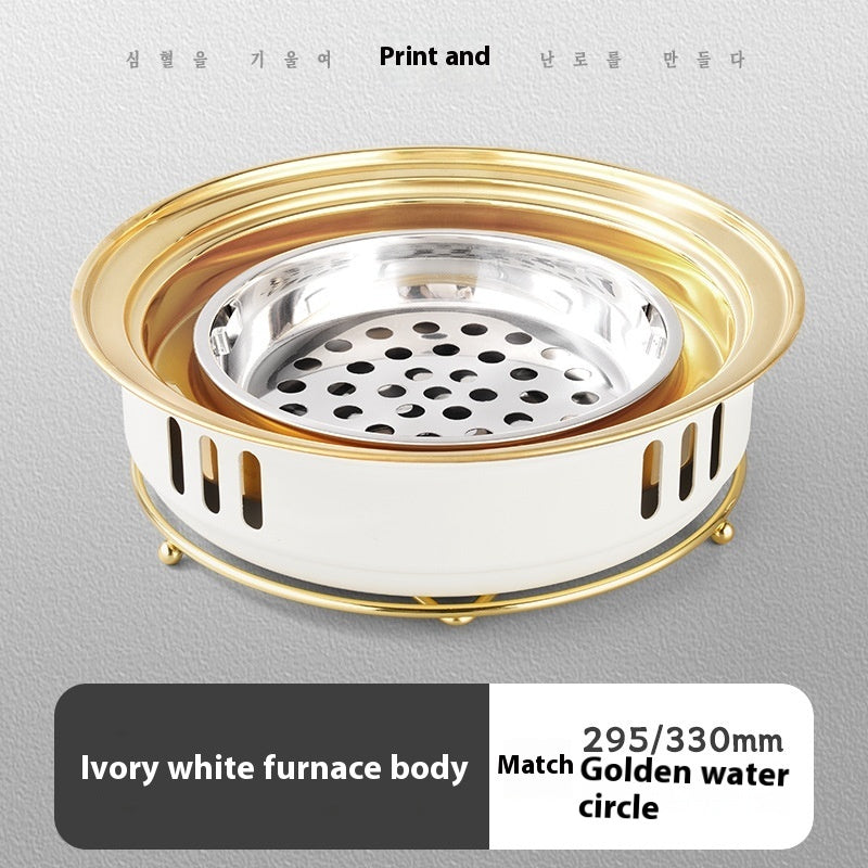 Household Carbon Commercial Round Barbecue Oven