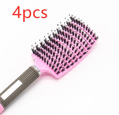 US Local Hairbrush Anti Klit Brushy Haarborstel Women Detangler Hair Brush Bristle Nylon Scalp Massage  Teaser Hair Brush Comb