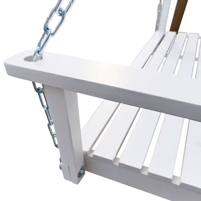 US Local Wooden Bench Swing With Chain