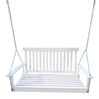 US Local Wooden Bench Swing With Chain
