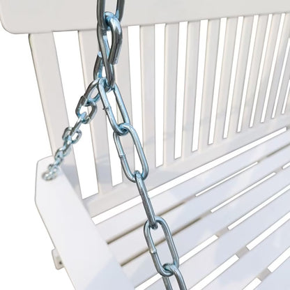 US Local Wooden Bench Swing With Chain