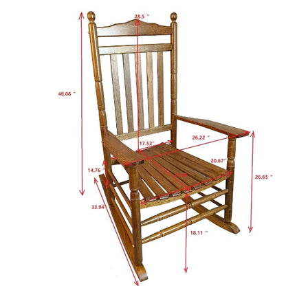 US Local BALCONY PORCH ROCKING CHAIR OAK