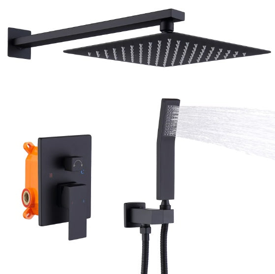 US Local Shower System Shower Mixer Combo Set Wall-mounted