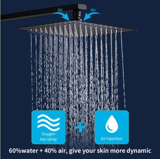 US Local Shower System Shower Mixer Combo Set Wall-mounted