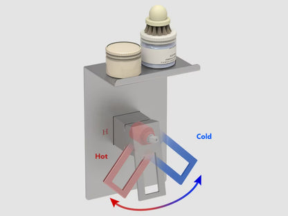 US Local Shower Faucet With Storage Shelves