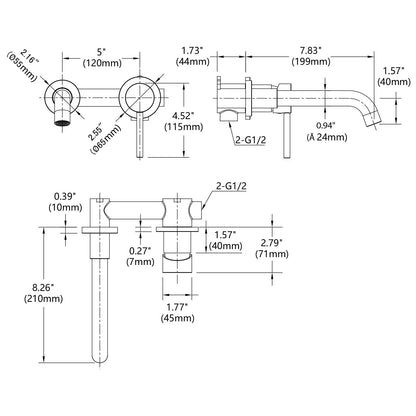 US Local Wall-mounted Faucets