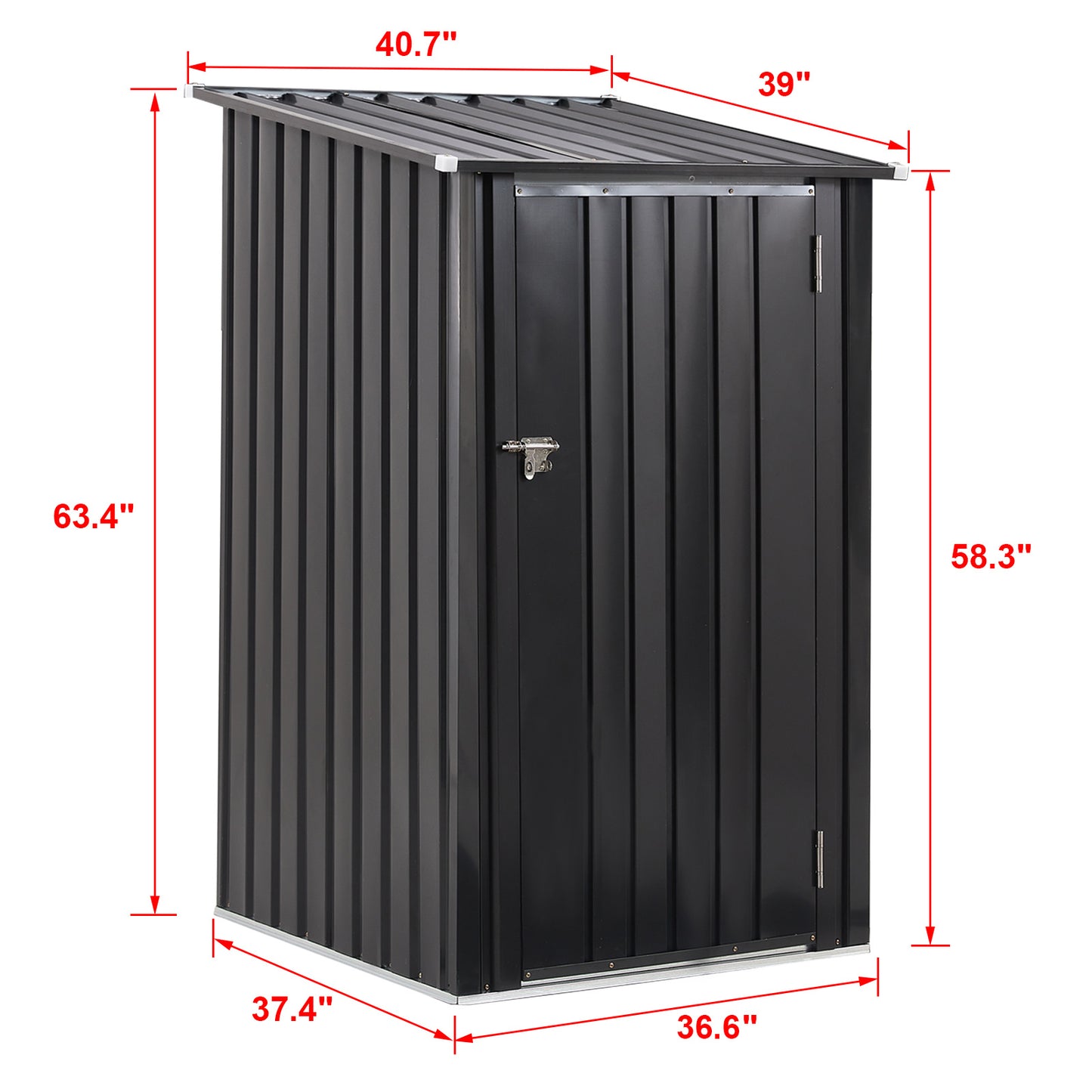 Metal Firewood Storage Shed