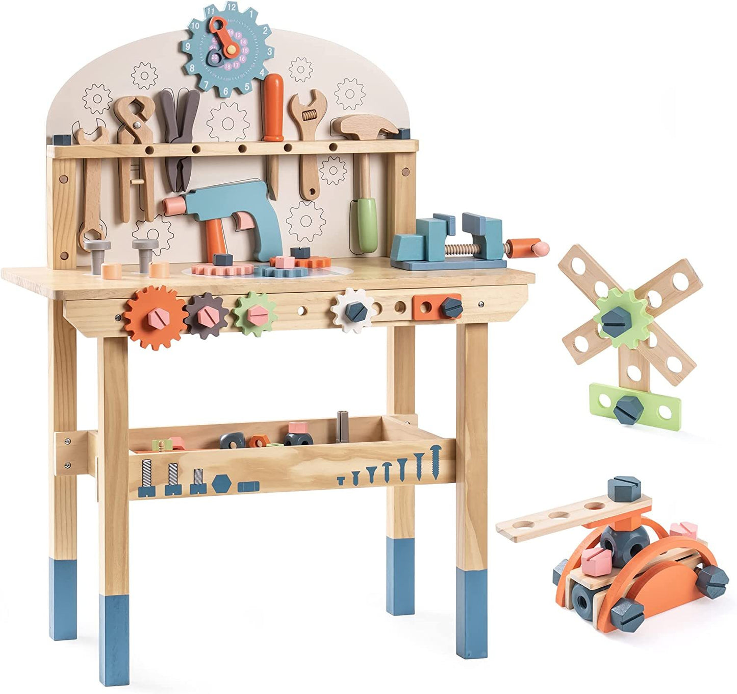 US Local ROBOTIME Workbench Play Set Toddlers Kids Pretend Tool Bench Toy Workshop Toys