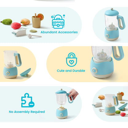 US Local ROBOTIME Wooden Pretend Play Juicing Machine Toy Gift Toddlers