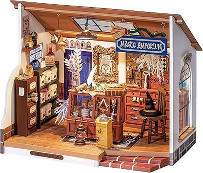 US Local ROBOTIME DIY Miniature Dollhouse Mystic Archives Series Diorama Craft Kit DG155-157
