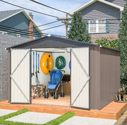 US Local Steel Garden Shed With Double Lockable Door